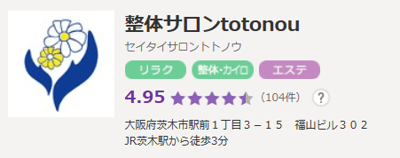 整体サロンtotonou